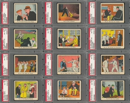 1936 R41 Walter Johnson Candy Co. "Dick Tracy" High Grade Complete Set (144)